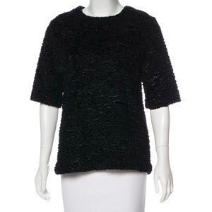 ALEXIS Chenille Funnel Neck Top Size Medium